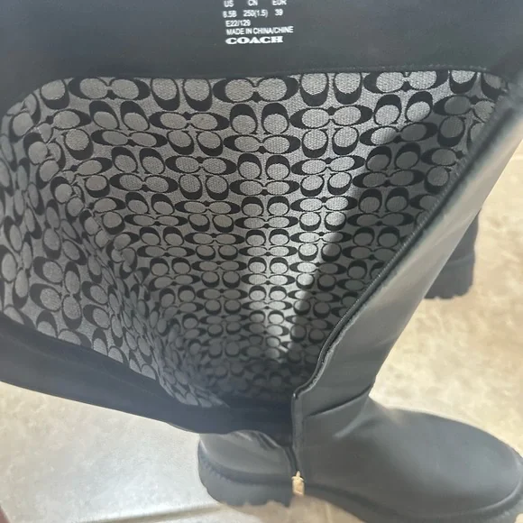 COACH James Leather Boot Black - Picture 10 of 16